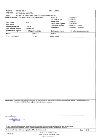 GLUTENSİZ FINDIK EZMELİ KURABİYE