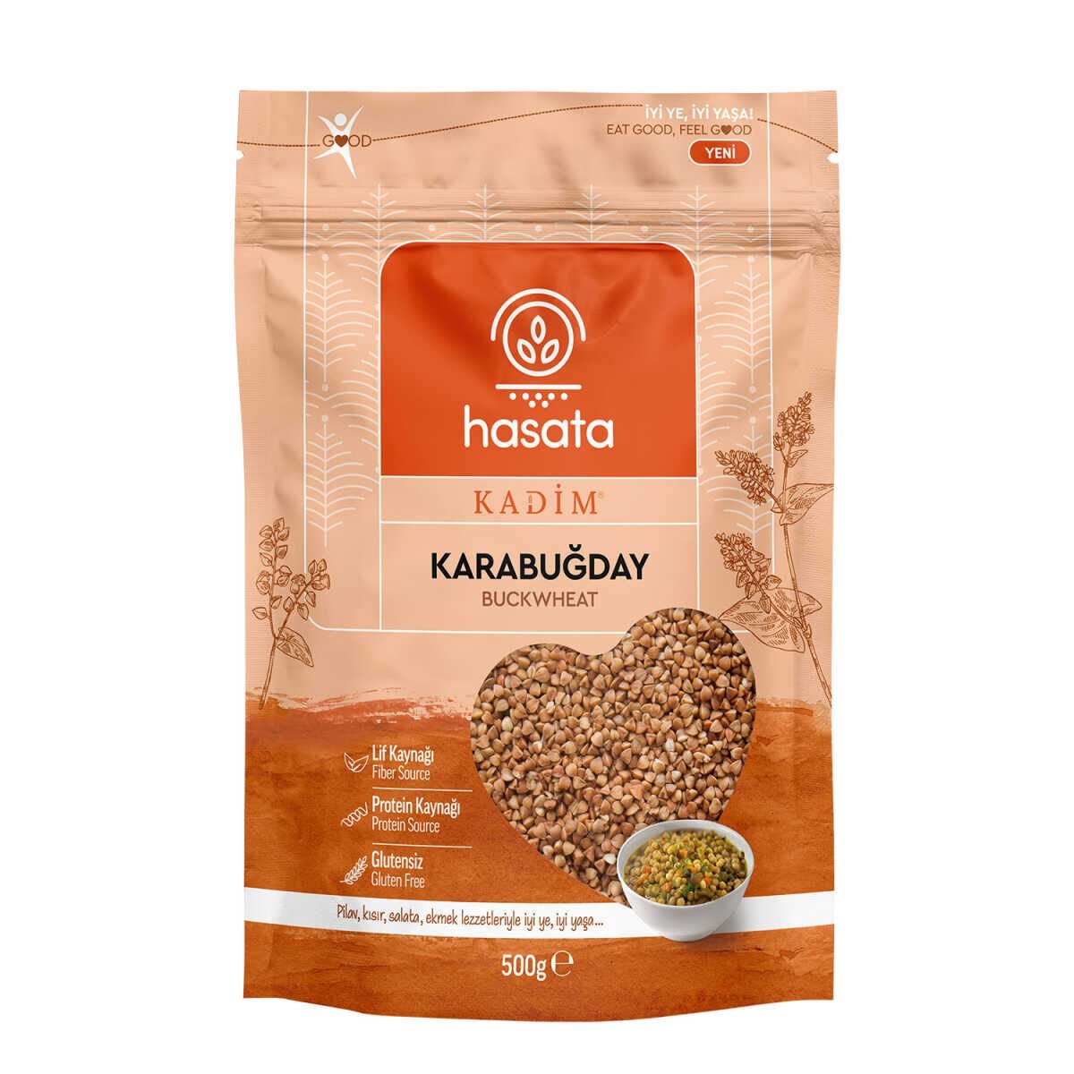 HASATA Glutensiz Kadim Karabuğday 500GR