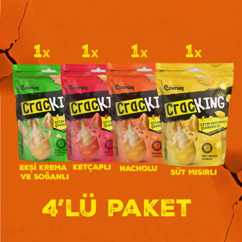 Çıtır Kaplamalı Çekirdek İçi 4'lü Paket